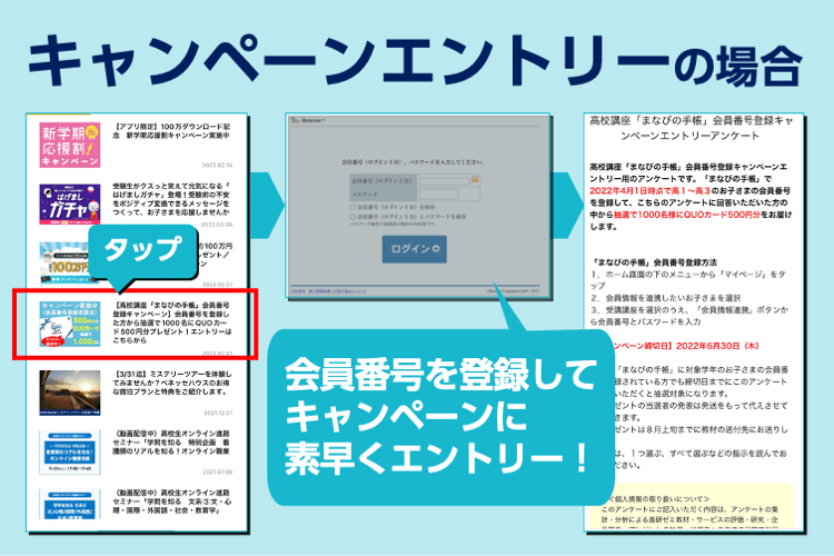 キャンペーンエントリー